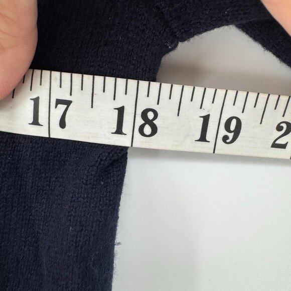 J Crew Navy Blue 100% Cashmere Cardigan Small - Picture 4 of 4